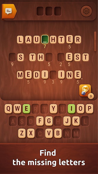Colorwood Words Cipher Puzzle Level Screenshot